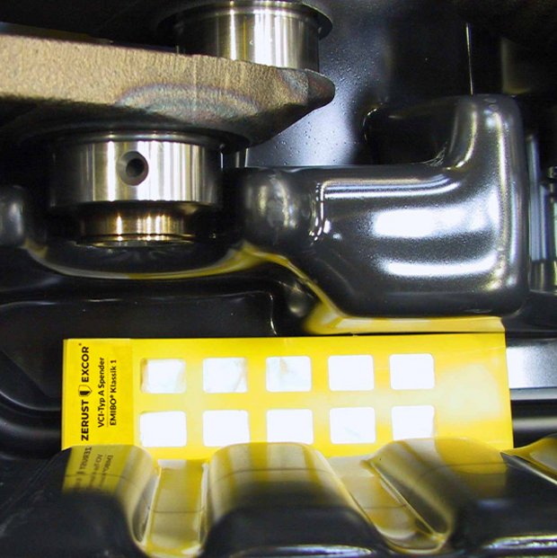 Dispenser Excor VCI Aplicație Parte metalică cu distribuitor Excor VCI